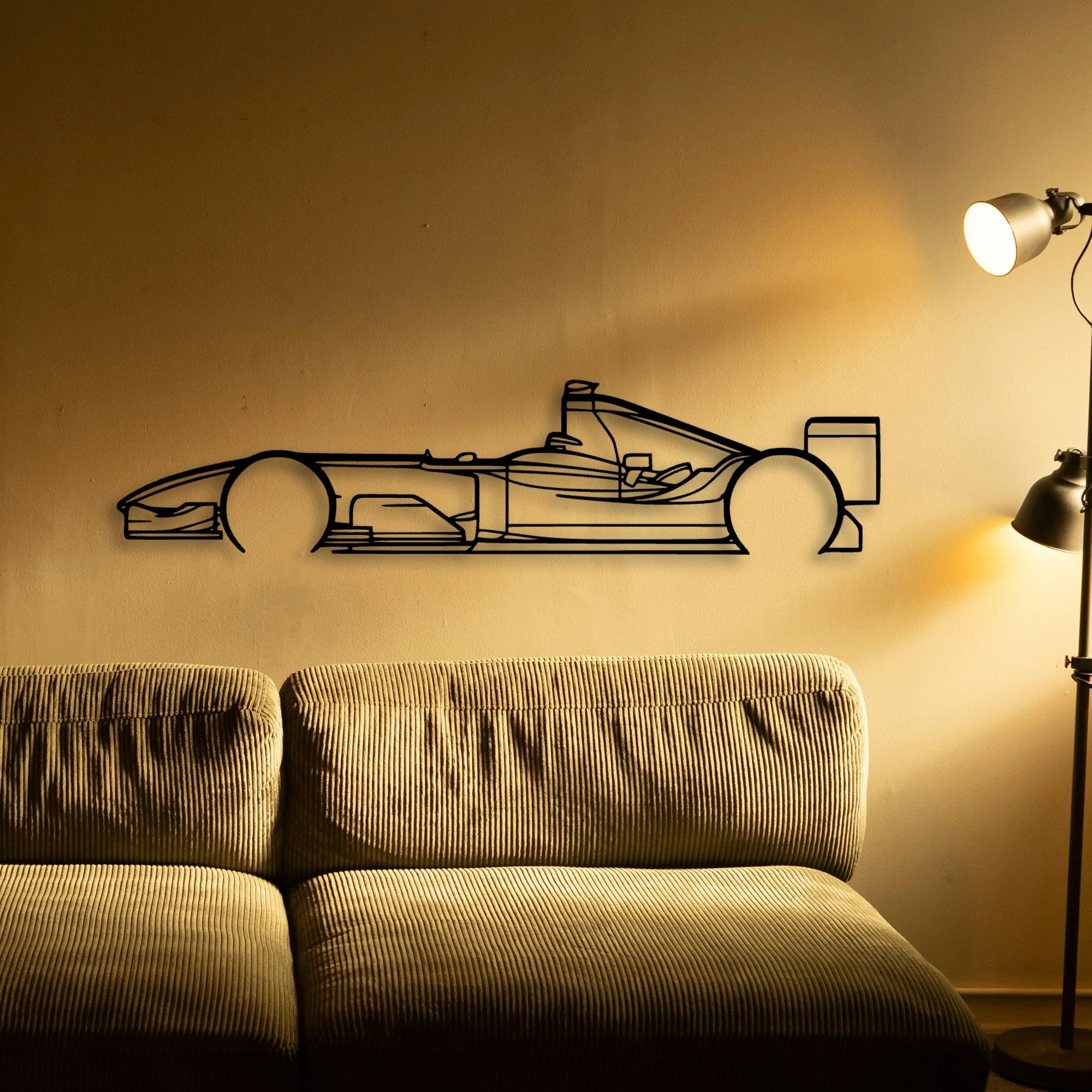 F1 2004 Classic Silhouette Metal Wall Art - Tinvibe