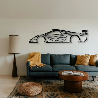 F1 GTR Longtail Classic Silhouette Metal Wall Art - Tinvibe