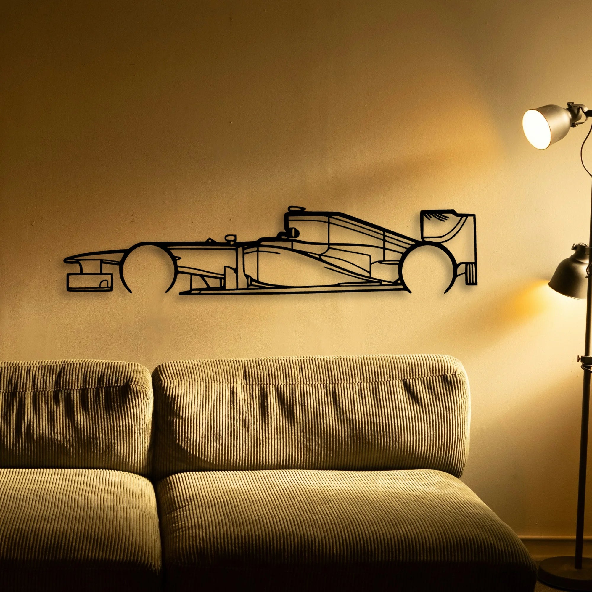 F1 RB8 2012 Classic Silhouette Metal Wall Art - Tinvibe