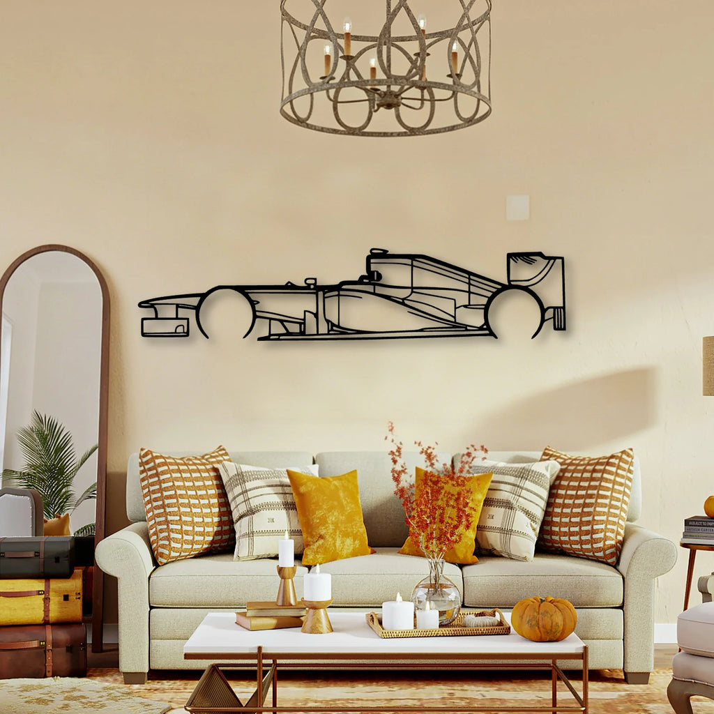 F1 RB8 2012 Classic Silhouette Metal Wall Art - Tinvibe