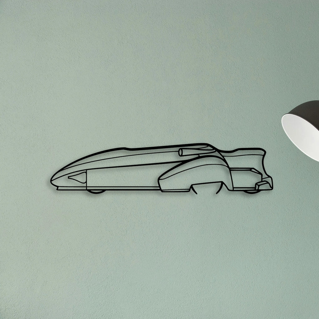 F1 Sidecar Classic Silhouette Metal Wall Art - Tinvibe