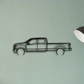 F350 2022 Platinum Classic Silhouette Metal Wall Art - Tinvibe
