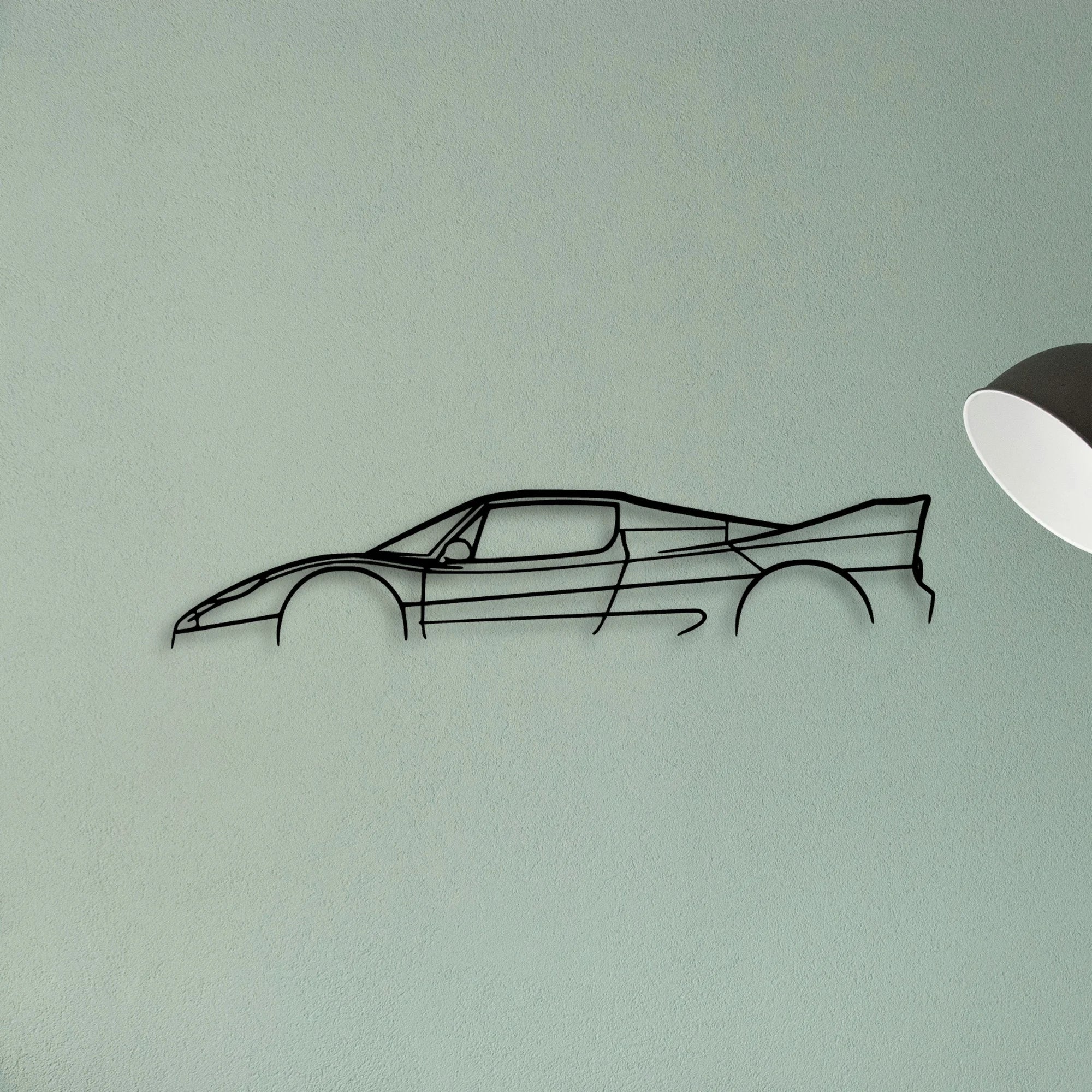 F50 Classic Silhouette Metal Wall Art - Tinvibe