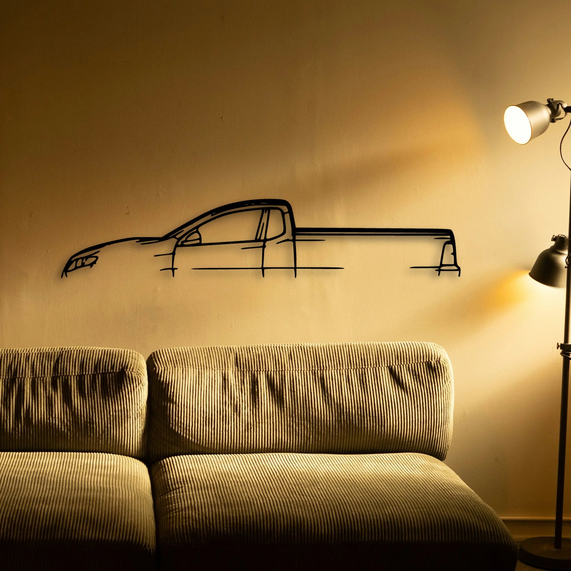 F6 Falcon UTE Classic Silhouette Metal Wall Art - Tinvibe