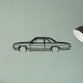 F85 Coupe 1965 Classic Silhouette Metal Wall Art - Tinvibe