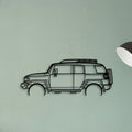 FJ Cruiser 2008 Classic Silhouette Metal Wall Art - Tinvibe