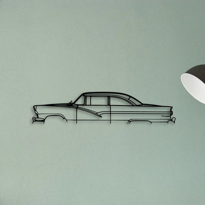 Fairlane 1956 Classic Silhouette Metal Wall Art - Tinvibe