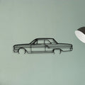 Fairlane Coupe 1964 2 Classic Silhouette Metal Wall Art - Tinvibe