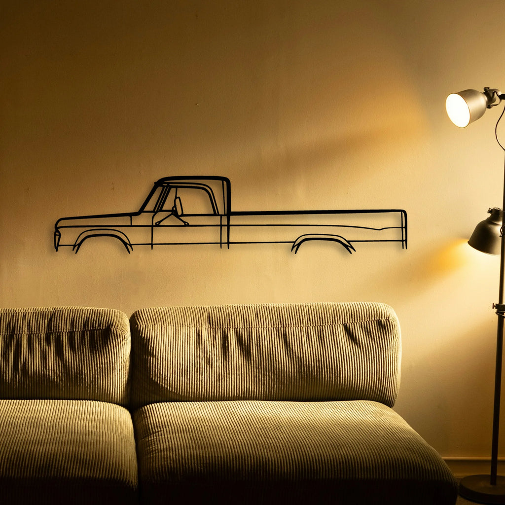Fargo 1969 Classic Silhouette Metal Wall Art - Tinvibe