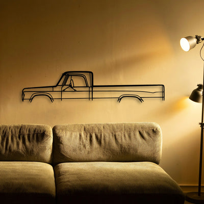 Fargo 1969 Classic Silhouette Metal Wall Art - Tinvibe