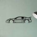 Fiero GT 1987 Classic Silhouette Metal Wall Art - Tinvibe