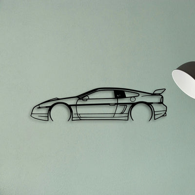 Fiero GT 1987 Classic Silhouette Metal Wall Art - Tinvibe