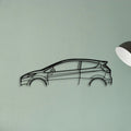 Fiesta MK7 Classic Silhouette Metal Wall Art - Tinvibe