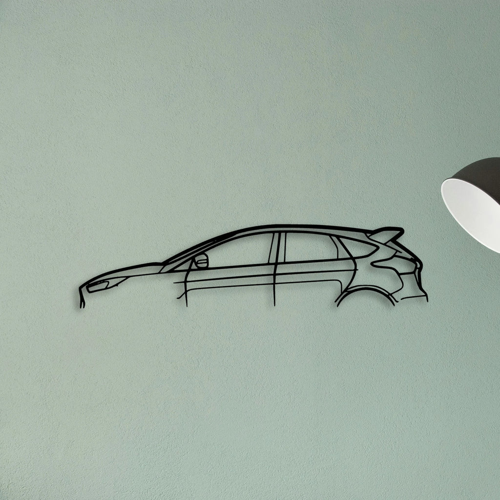 Focus RS Classic Silhouette Metal Wall Art - Tinvibe