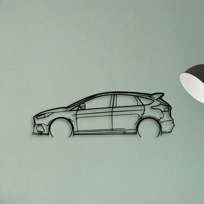 Focus RS 3 Classic Silhouette Metal Wall Art - Tinvibe