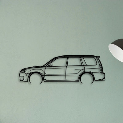 Forester 2005 Classic Silhouette Metal Wall Art - Tinvibe