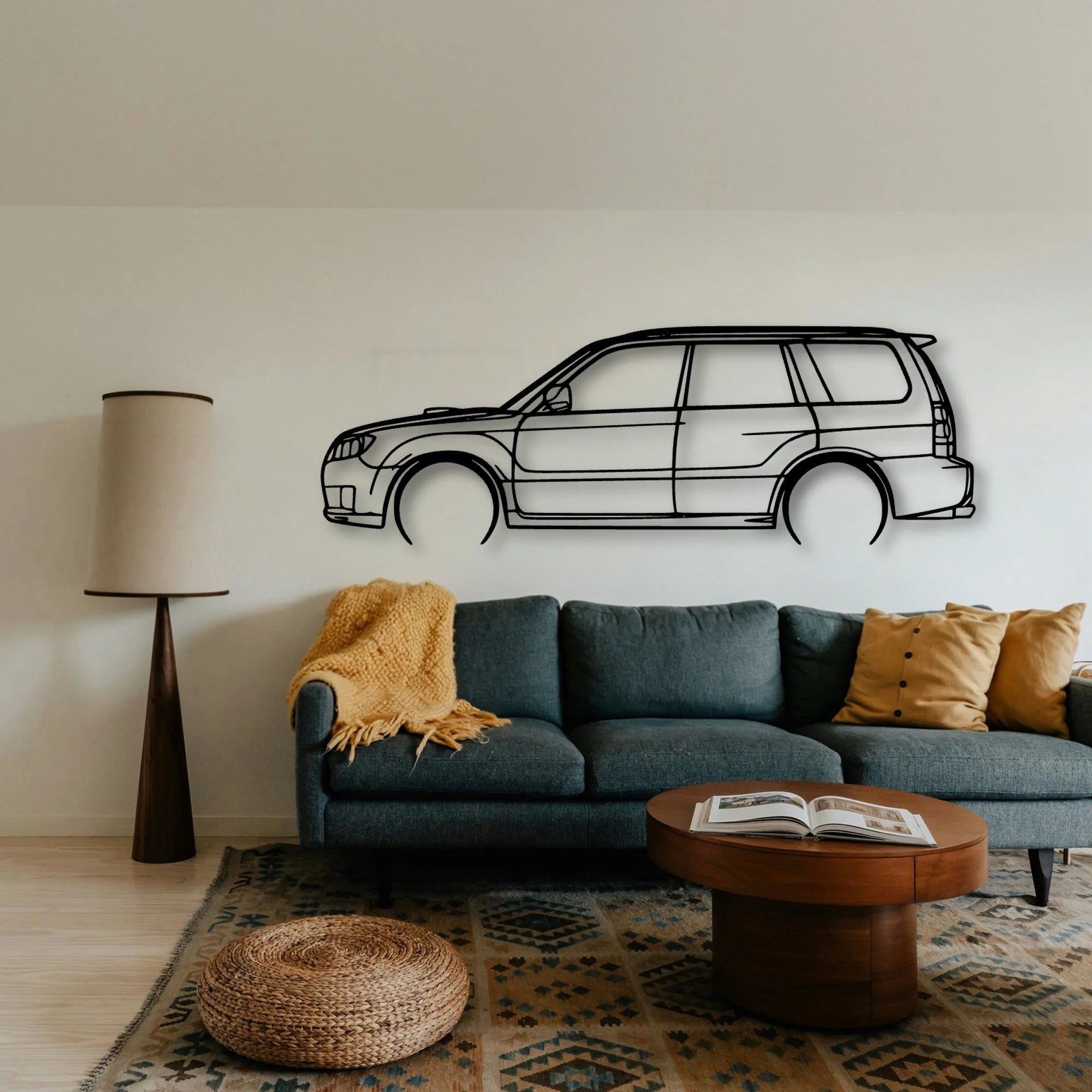 Forester 2005 Classic Silhouette Metal Wall Art - Tinvibe