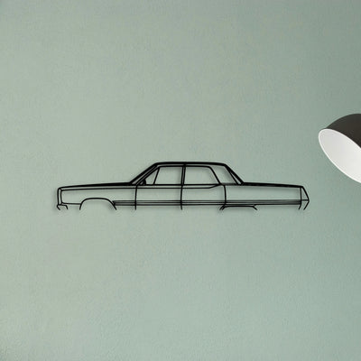 Fury 1967 Classic Silhouette Metal Wall Art - Tinvibe