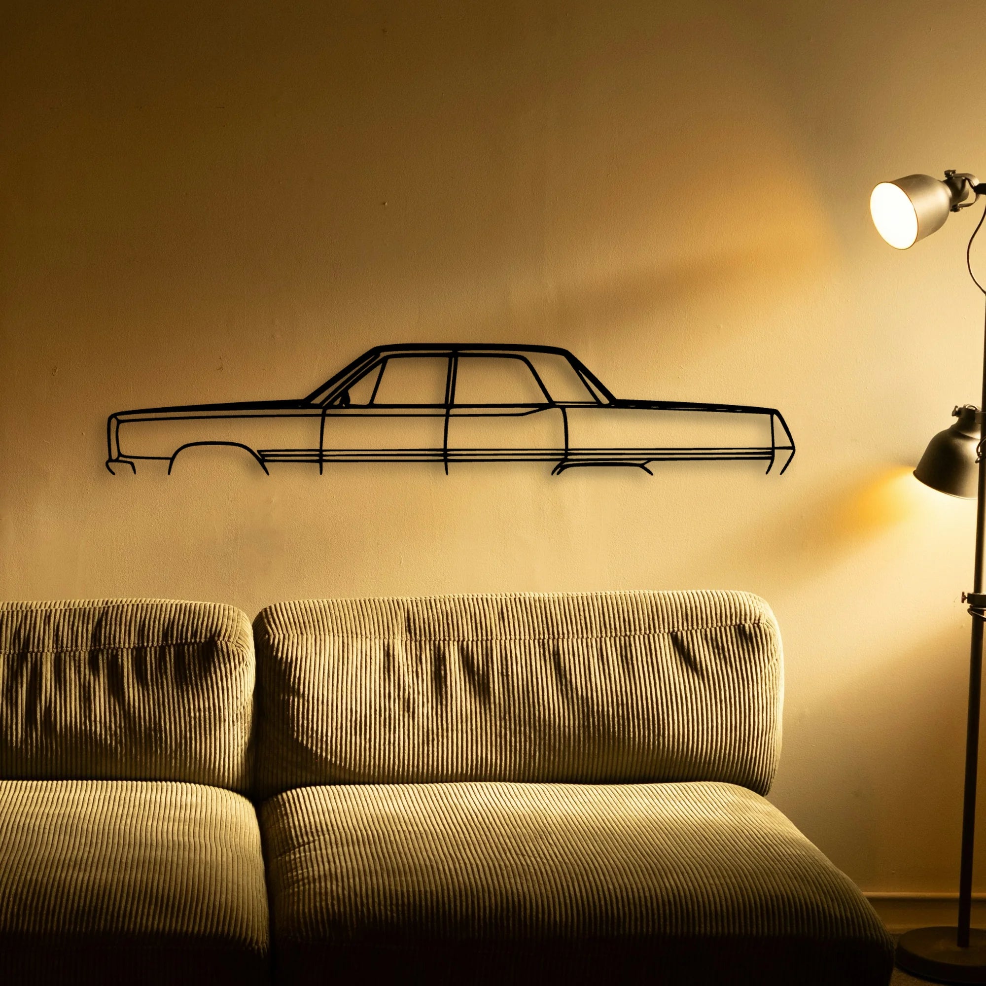 Fury 1967 Classic Silhouette Metal Wall Art - Tinvibe
