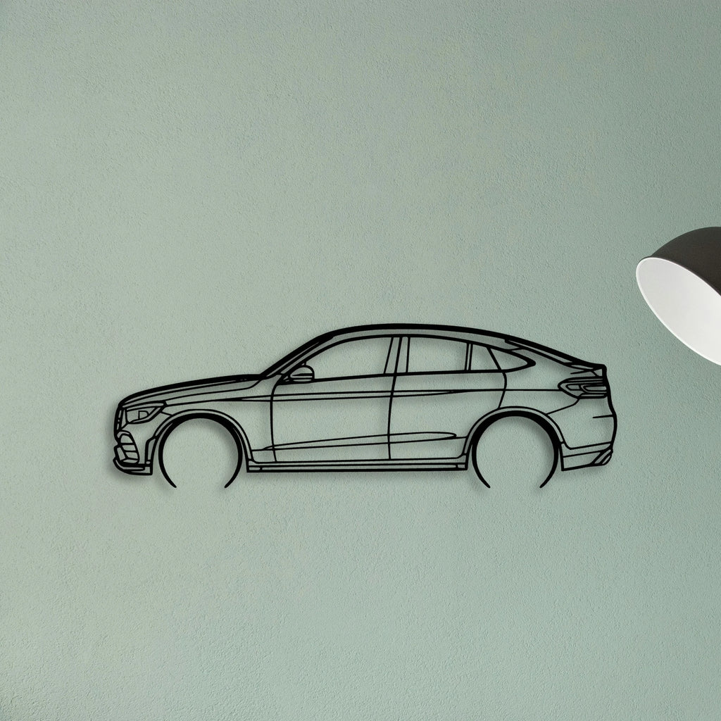 GLC Coupe Classic Silhouette Metal Wall Art - Tinvibe