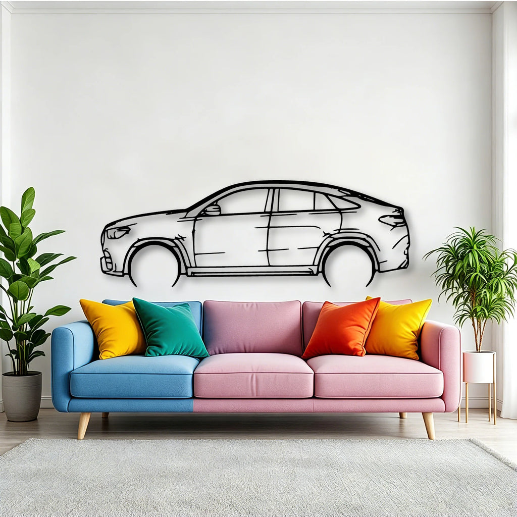 GLE 2021 Classic Silhouette Metal Wall Art - Tinvibe