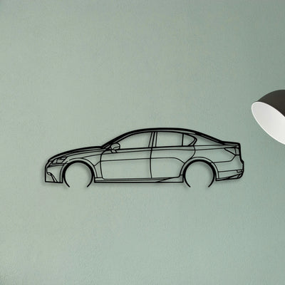 GS 350 2013 Classic Silhouette Metal Wall Art - Tinvibe