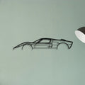 GT 40 Classic Silhouette Metal Wall Art - Tinvibe