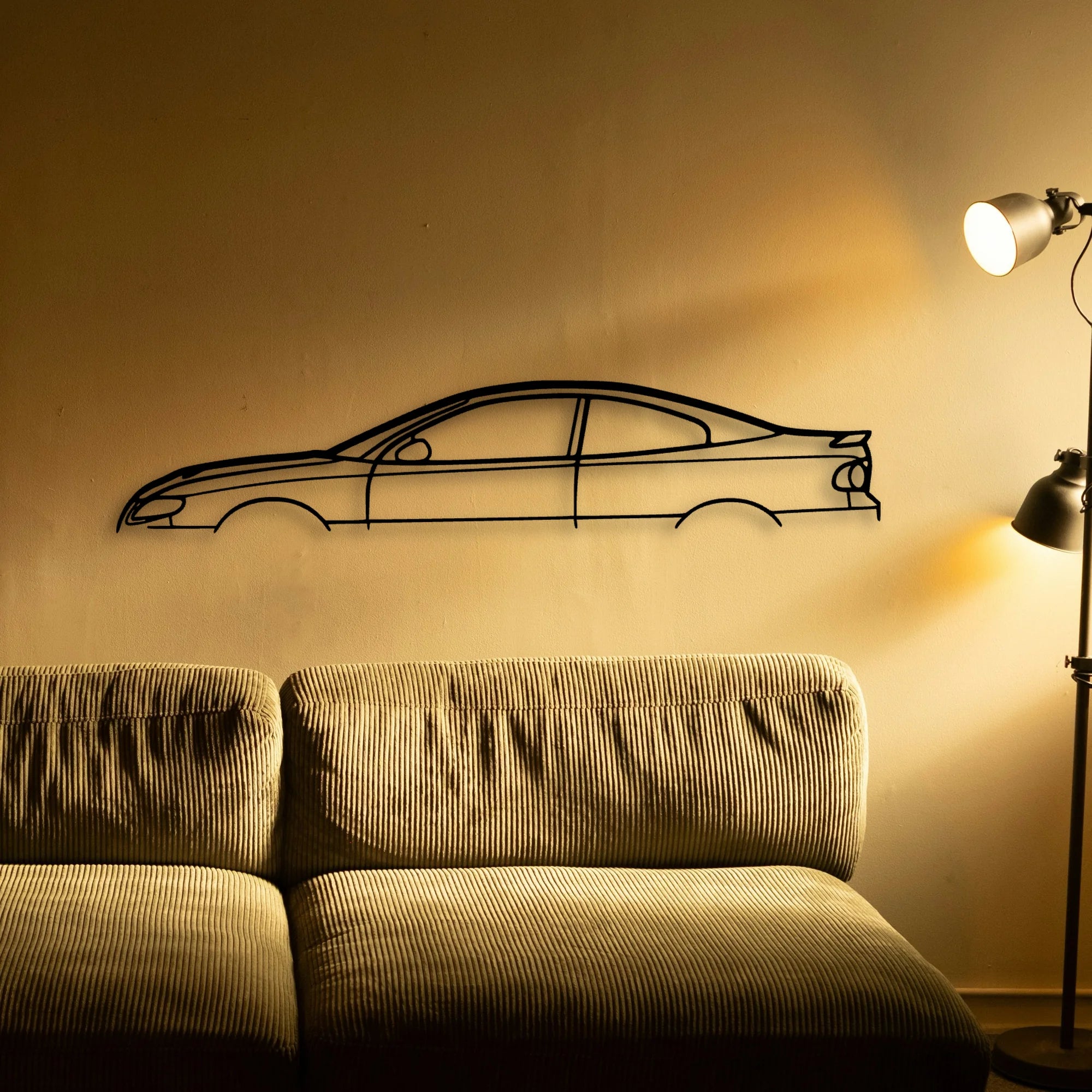 GTO 2006 Classic Silhouette Metal Wall Art - Tinvibe