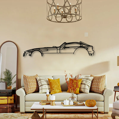 GTO D8 Classic Silhouette Metal Wall Art - Tinvibe