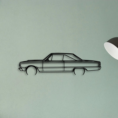 GTX 1967 Classic Silhouette Metal Wall Art - Tinvibe