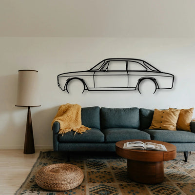 GT 1300 1971 Classic Silhouette Metal Wall Art - Tinvibe