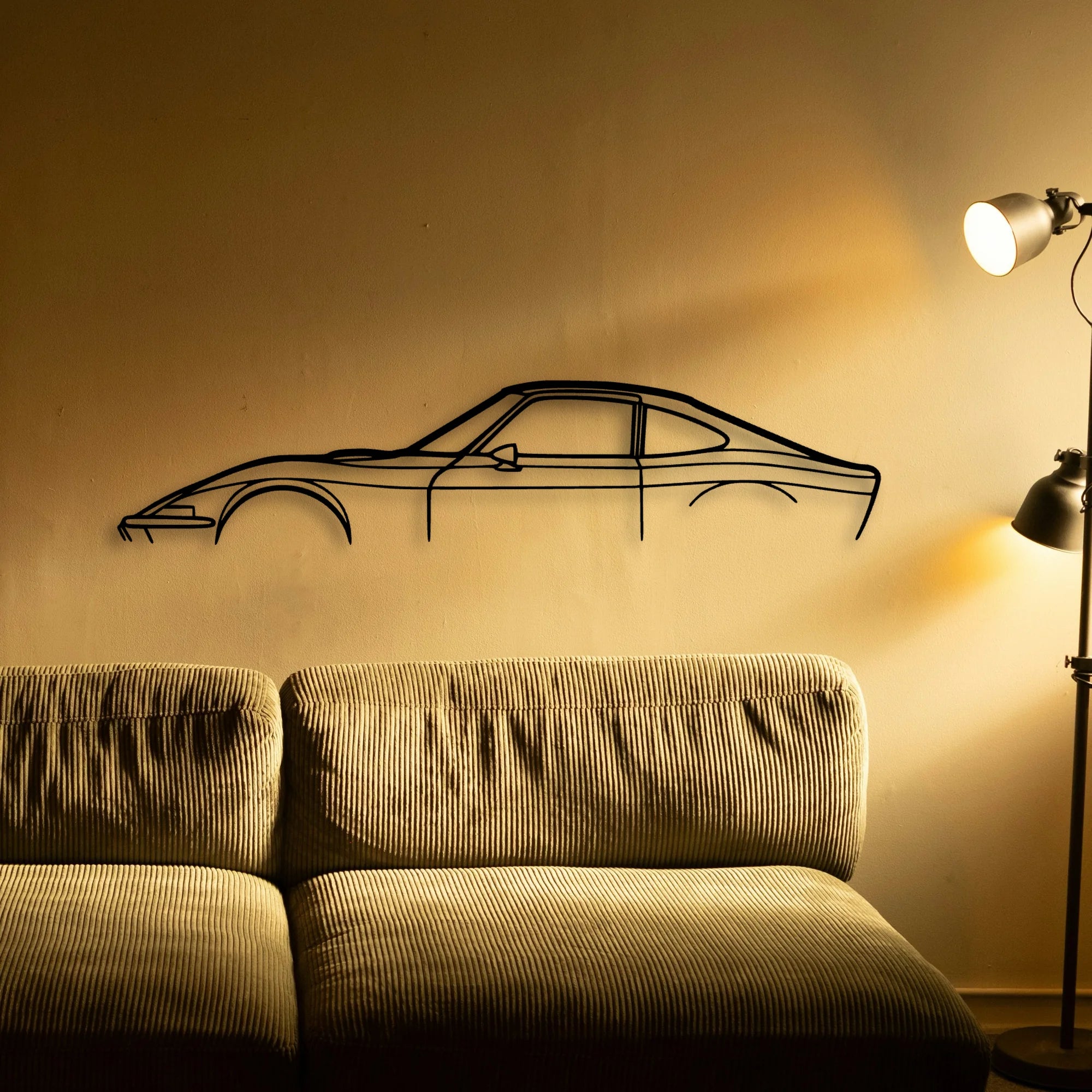 GT 1970 2 Classic Silhouette Metal Wall Art - Tinvibe