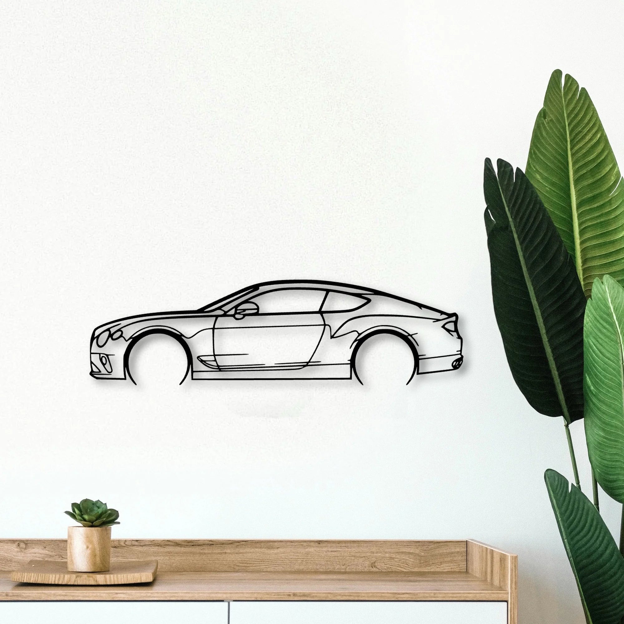 GT Continental 2 Classic Silhouette Metal Wall Art - Tinvibe
