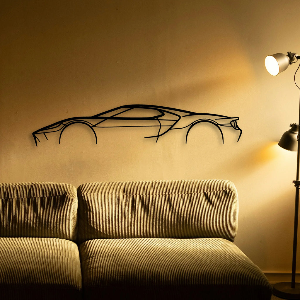 GT MK2 2 Classic Silhouette Metal Wall Art - Tinvibe