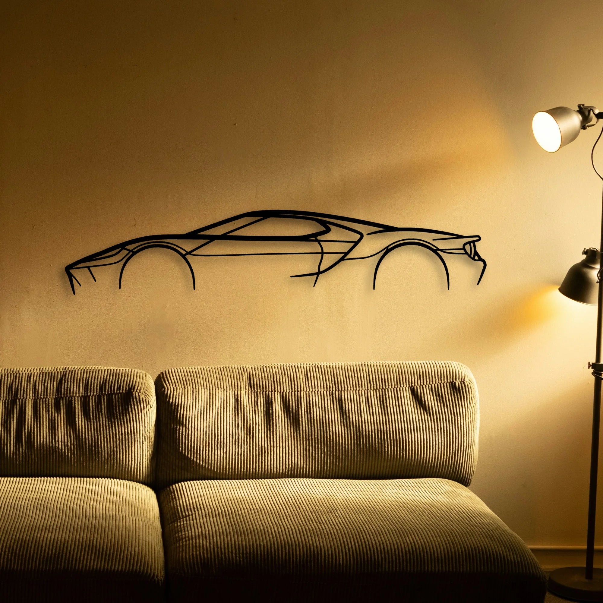 GT MK2 2 Classic Silhouette Metal Wall Art - Tinvibe