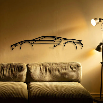 GT MK2 2 Classic Silhouette Metal Wall Art - Tinvibe