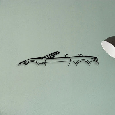 GT Convertible Classic Silhouette Metal Wall Art - Tinvibe