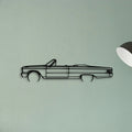 Galaxie 500 1963 Classic Silhouette Metal Wall Art - Tinvibe