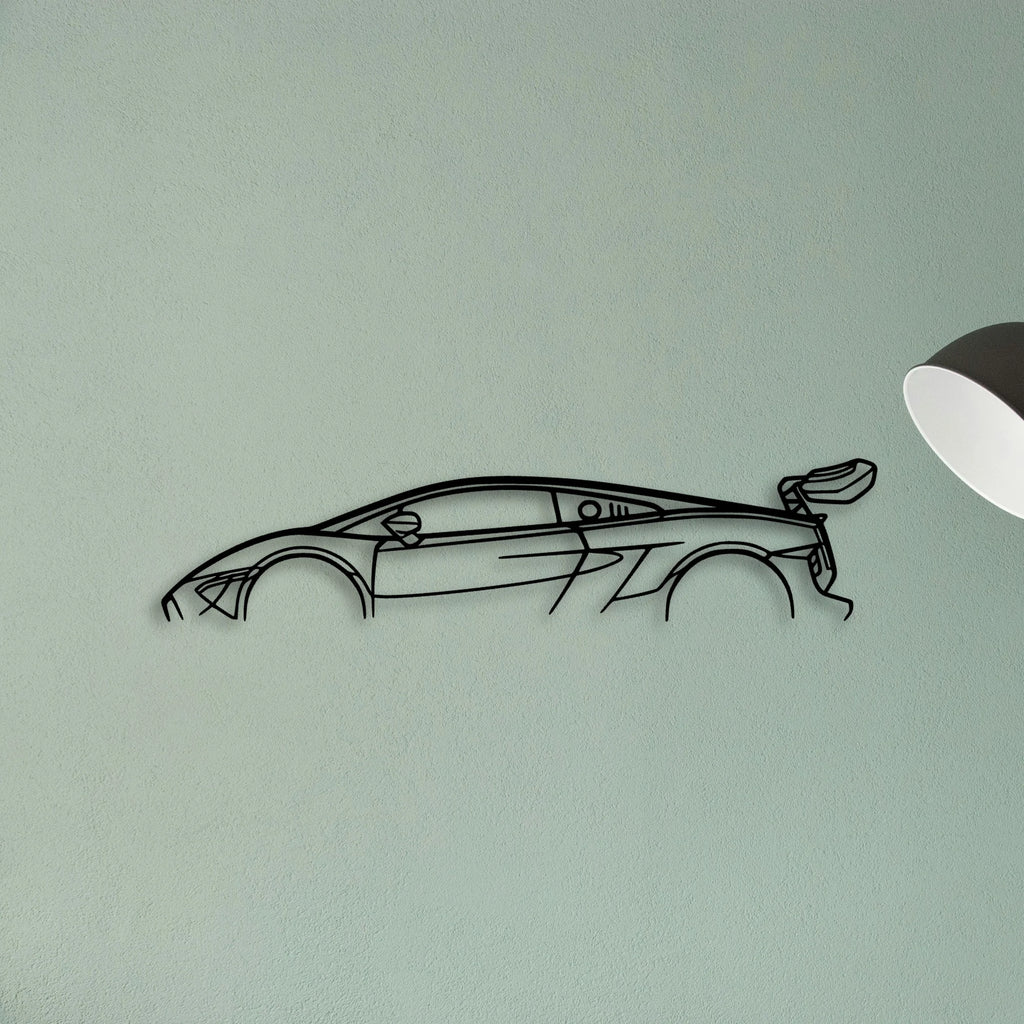 Gallardo Super Trofeo Classic Silhouette Metal Wall Art - Tinvibe