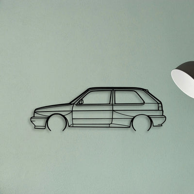Golf Rallye Classic Silhouette Metal Wall Art - Tinvibe