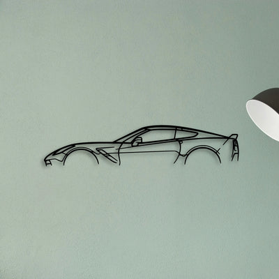 Grand Sport C7 Classic Silhouette Metal Wall Art - Tinvibe