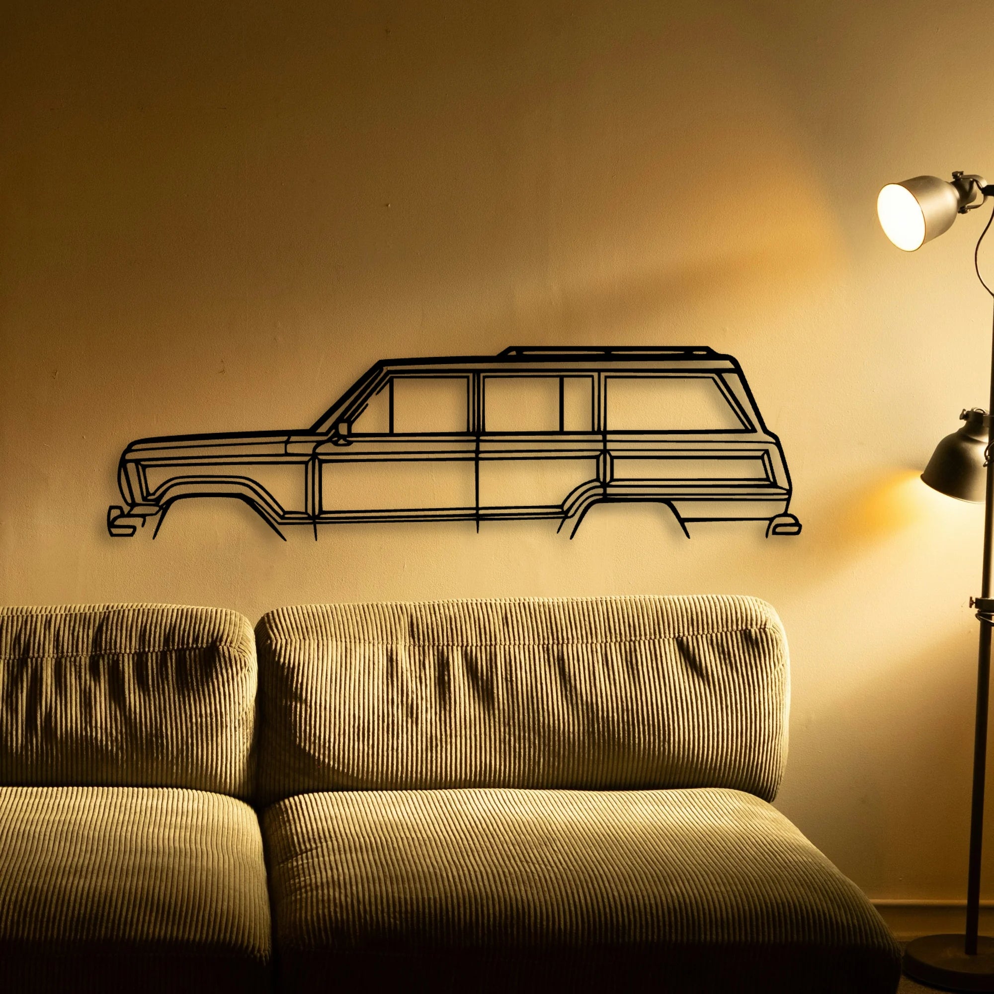 Grand Wagoneer Classic Silhouette Metal Wall Art - Tinvibe