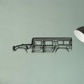 H 1 1998 Classic Silhouette Metal Wall Art - Tinvibe