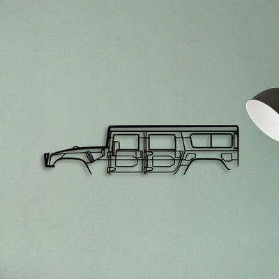 H 1 1998 Classic Silhouette Metal Wall Art - Tinvibe