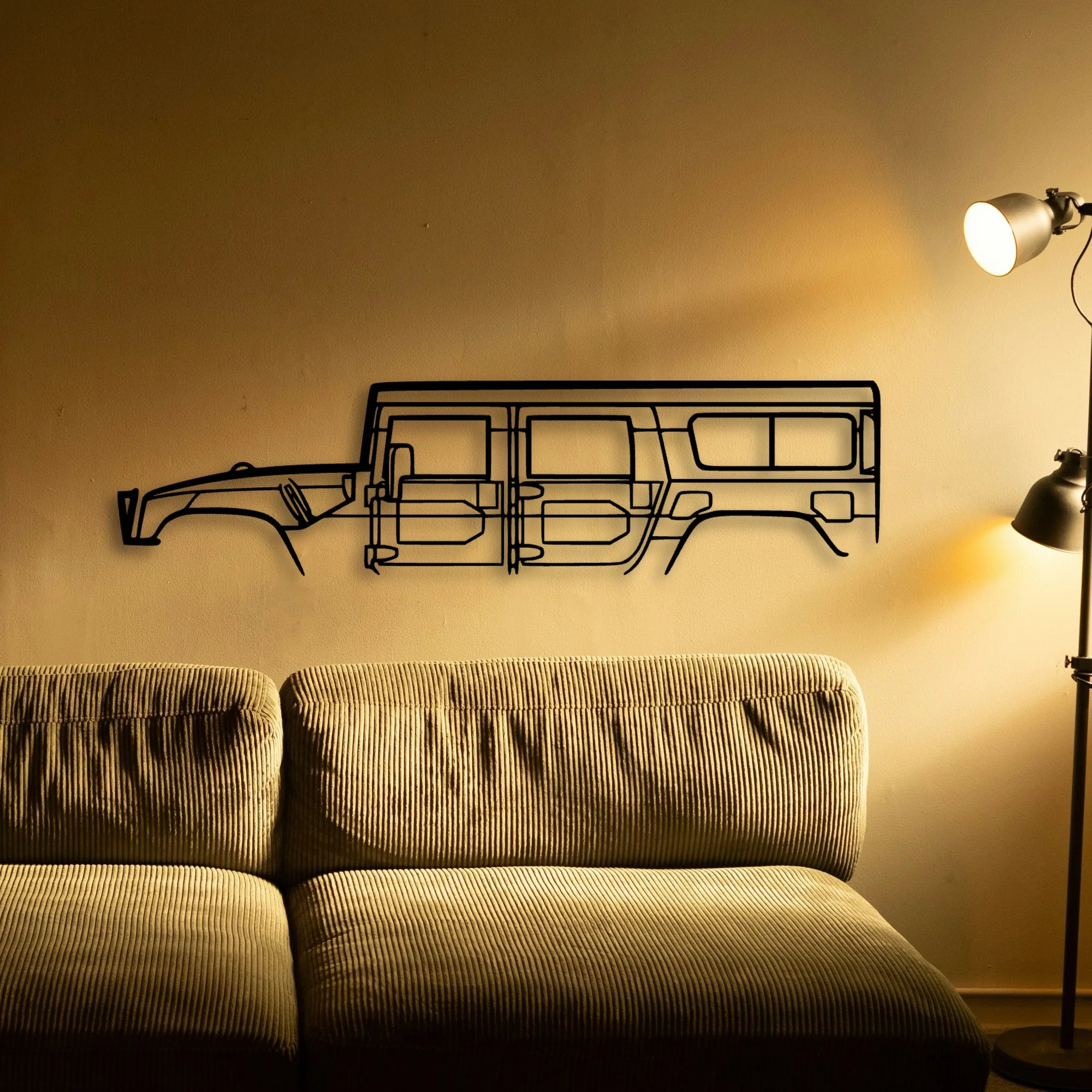 H 1 1998 Classic Silhouette Metal Wall Art - Tinvibe