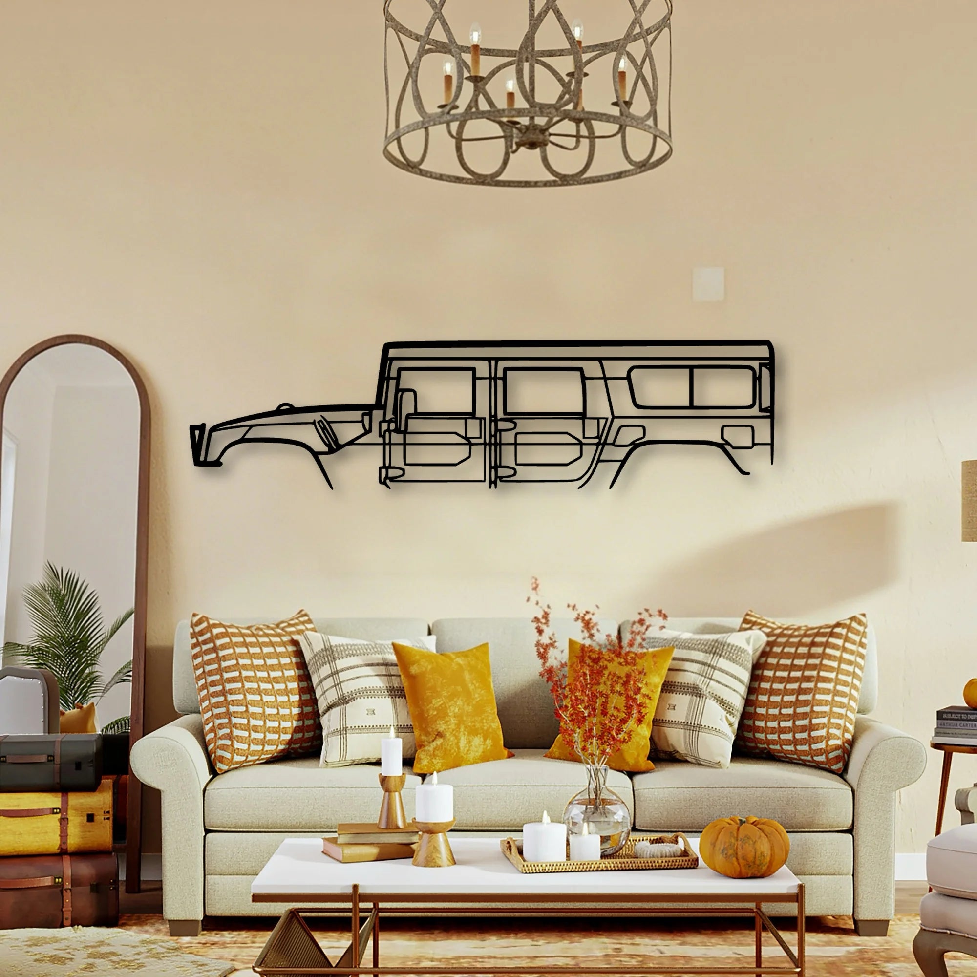 H 1 1998 Classic Silhouette Metal Wall Art - Tinvibe