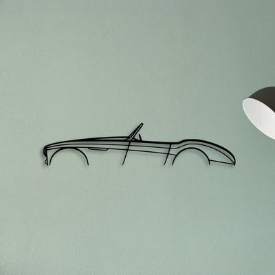 Healey 100 1954 Classic Silhouette Metal Wall Art - Tinvibe