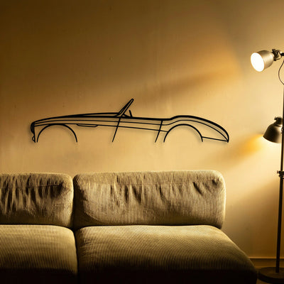 Healey 100 1954 Classic Silhouette Metal Wall Art - Tinvibe