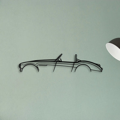 Healey 3000 1960 Classic Silhouette Metal Wall Art - Tinvibe