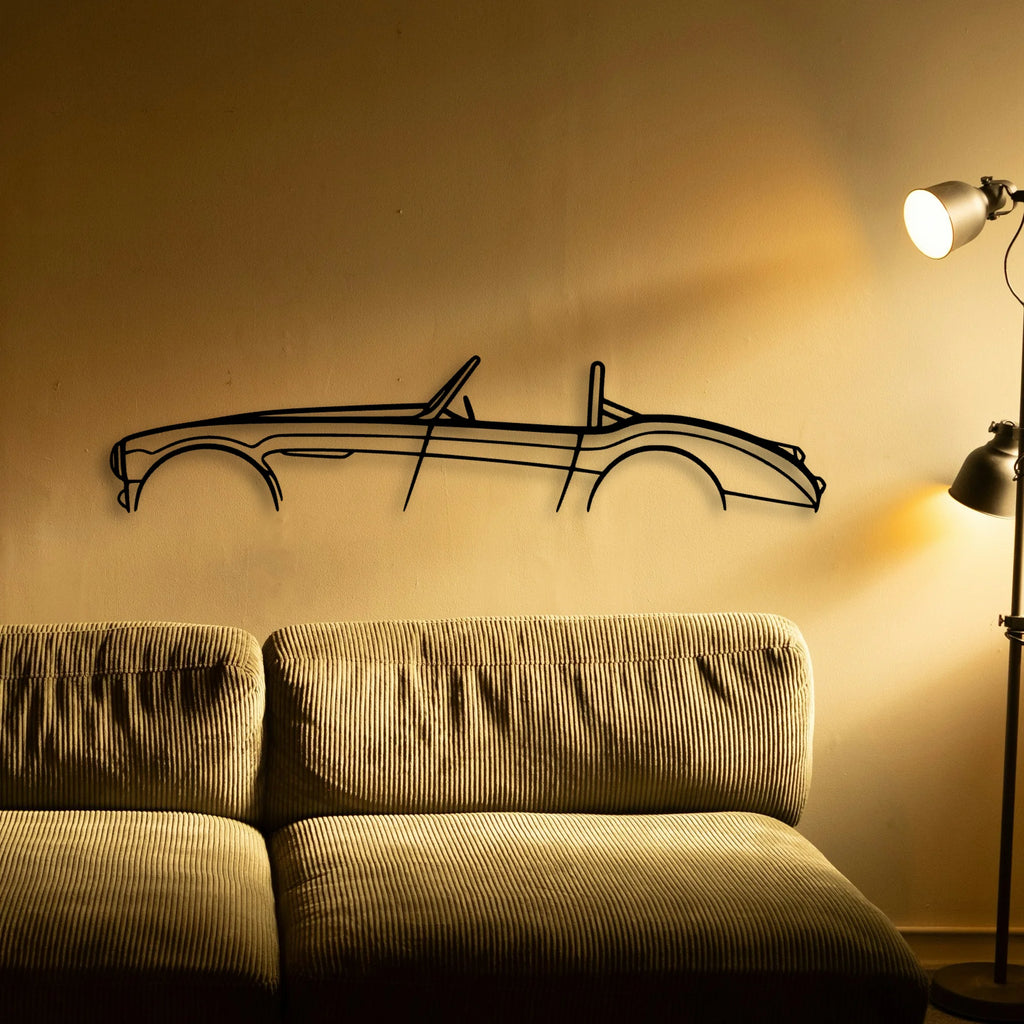 Healey 3000 1960 Classic Silhouette Metal Wall Art - Tinvibe